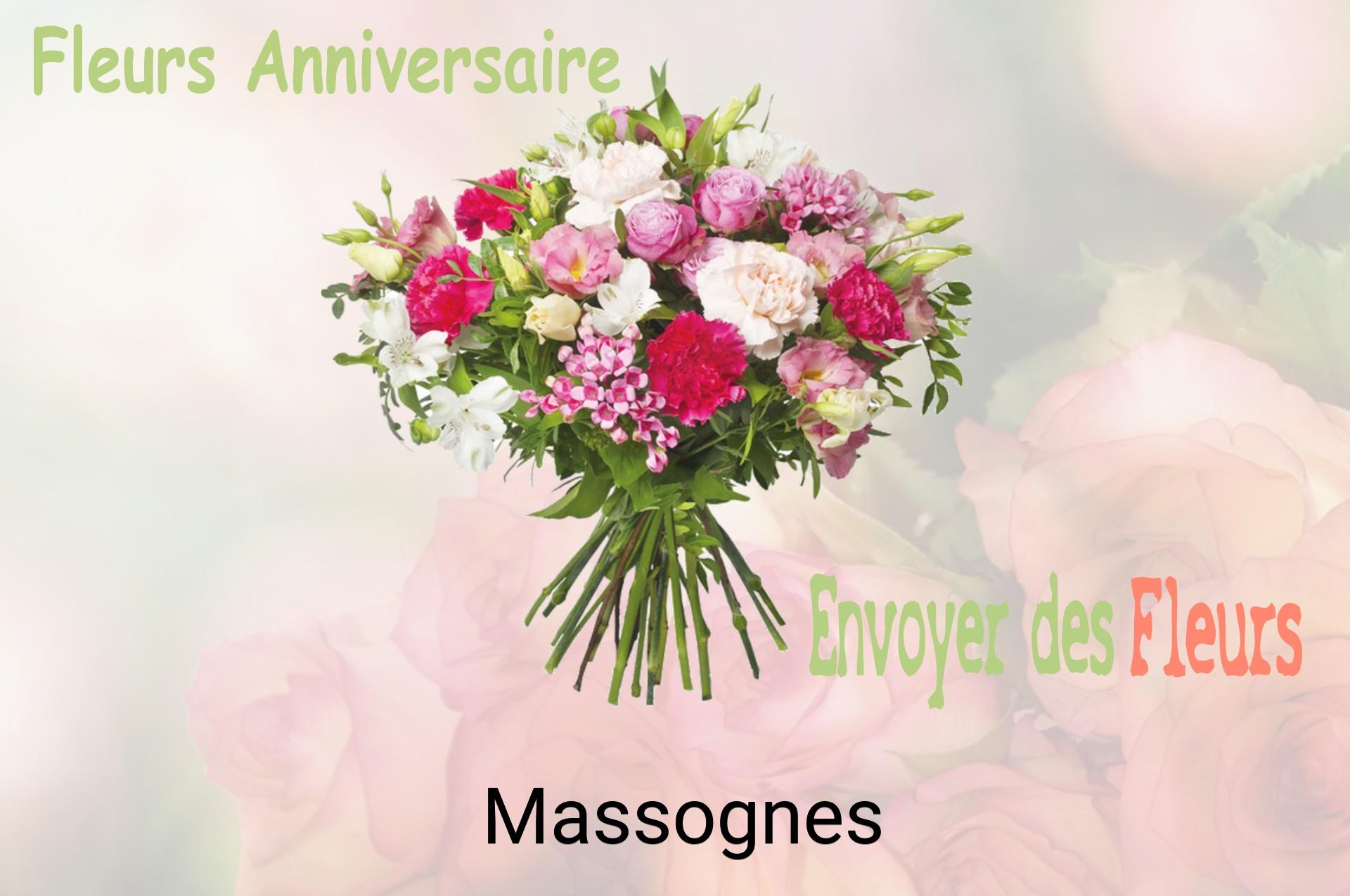 Bouquet de fleurs d’anniversaire livré à Massognes